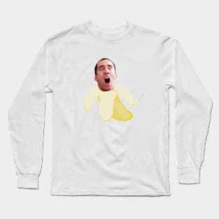 Nicholas cage banana Long Sleeve T-Shirt